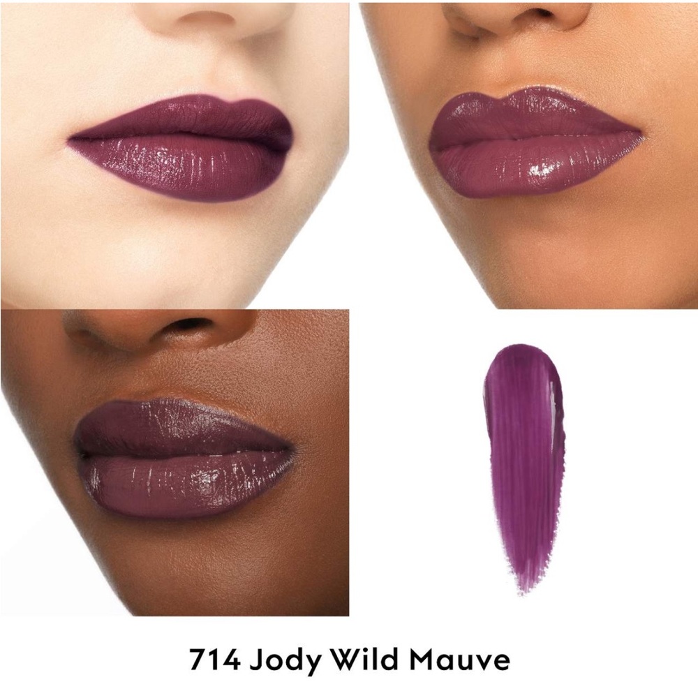 🆕Gucci Glow & Care Shine Lipstick 714 Jody Wild Mauve